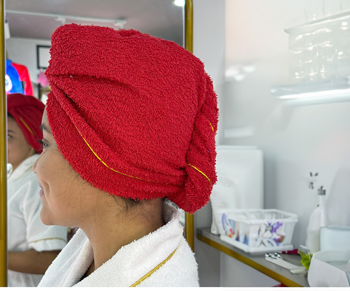 Gorro de baño para mujer color rojo - 281