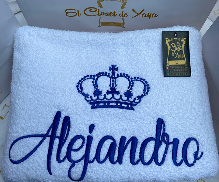 Toalla personalizada para hombre de corona nombre - 407