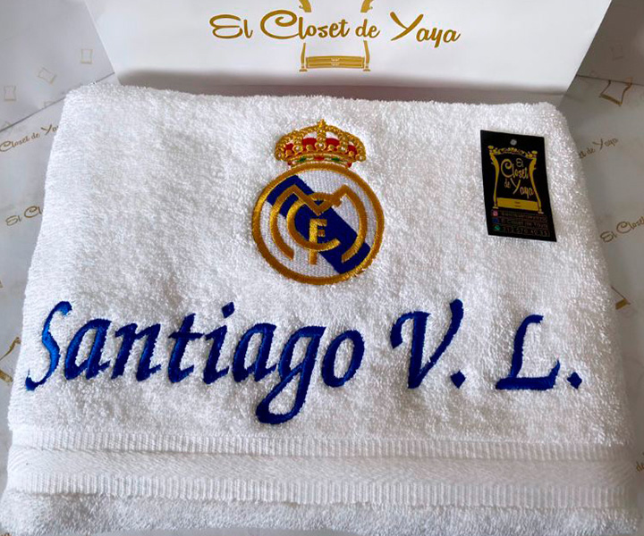 Toalla personalizada para hombre de Equipo Real Madrid - 433