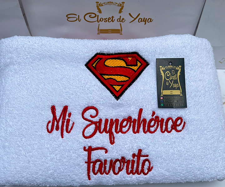 Toalla personalizada para hombre de superman - 448