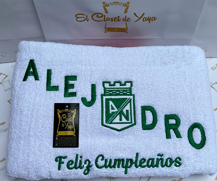 Toalla personalizada para hombre de Atlético Nacional - 287