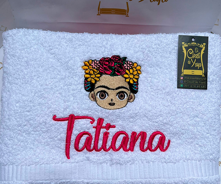 Toalla personalizada para mujer de frida khalo - 519