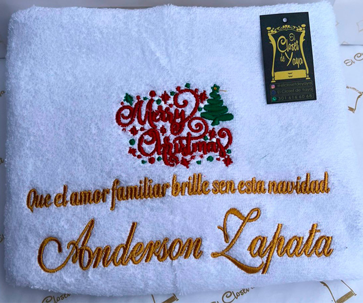 Toalla personalizada de navidad  - 563