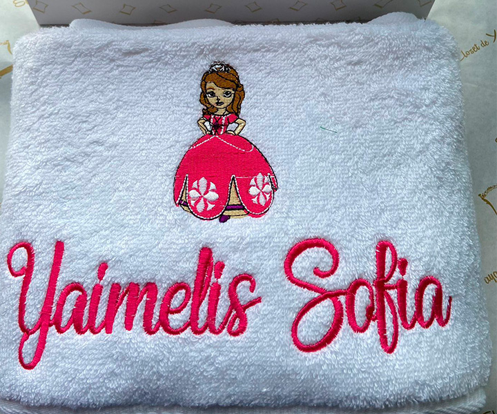 Toalla personalizada para niña de princesa sofia - 505