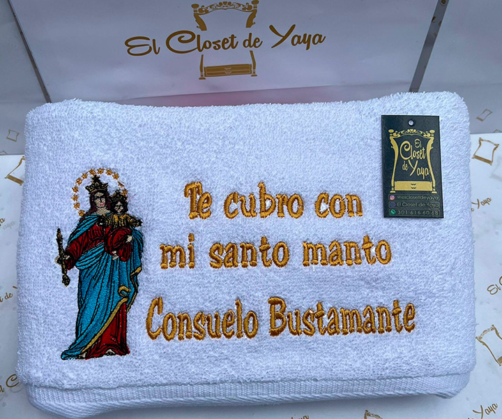 Toalla personalizada de Virgen María Auxiliadora - 386